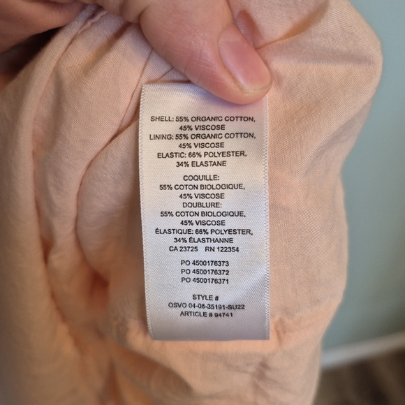 Wilfred Aritzia Women's Reminisce Peach Ruffle Midi Dress Size Small - Picture 7 of 8